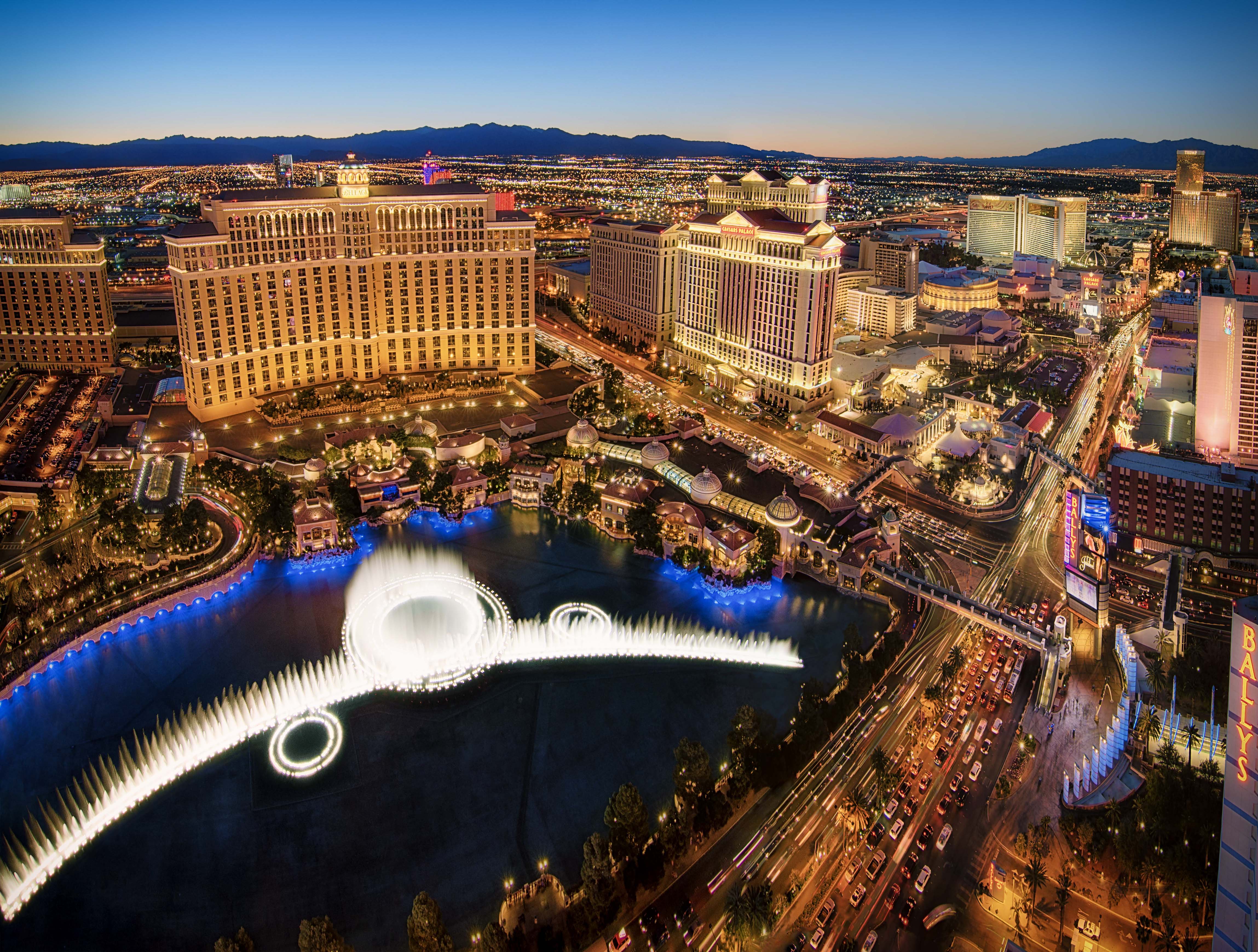 Vegas from the Top of the Eiffel Tower