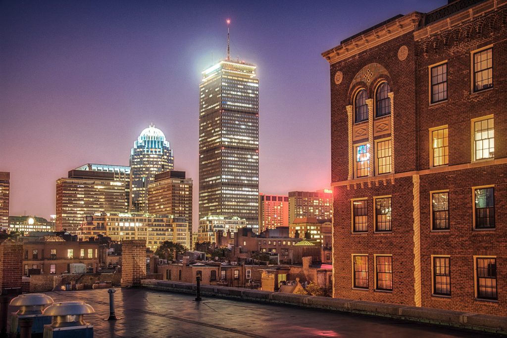 It's time for a new Boston shot. This photo was made during a roof deck party in Back Bay. It's a pretty unusual angle on theses buildings and I'm a bit proud on it. Especially because of the contrast between old and new in one shot. This is a reprocessing of an older shot of mine. It is so facinating how much more you can get out of an old raw file with new technology and better post-processing